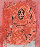 94 Clay print with drawing 9, 2018