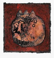 95 Clay print with drawing no. 10, 2018